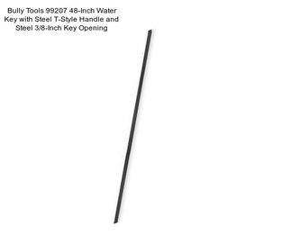 Bully Tools 99207 48-Inch Water Key with Steel T-Style Handle and Steel 3/8-Inch Key Opening