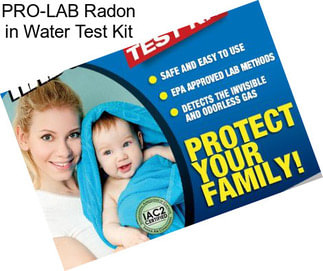 PRO-LAB Radon in Water Test Kit