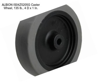 ALBION IS04Z5205G Caster Wheel, 135 lb., 4 D x 1 In.