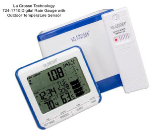 La Crosse Technology 724-1710 Digital Rain Gauge with Outdoor Temperature Sensor