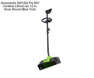 Greenworks 2601202 Pro 80V Cordless Lithium-Ion 12 in. Snow Shovel (Bare Tool)