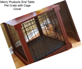 Merry Products End Table Pet Crate with Cage Cover