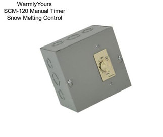 WarmlyYours SCM-120 Manual Timer Snow Melting Control