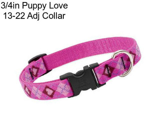 3/4in Puppy Love 13-22 Adj Collar