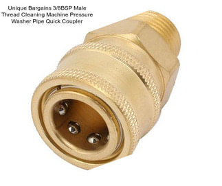 Unique Bargains 3/8BSP Male Thread Cleaning Machine Pressure Washer Pipe Quick Coupler