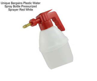Unique Bargains Plastic Water Spray Bottle Pressurized Sprayer Red White