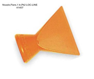 Nozzle,Flare,1 In,Pk2 LOC-LINE 41407