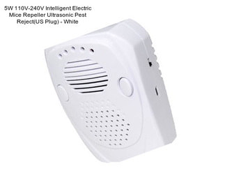5W 110V-240V Intelligent Electric Mice Repeller Ultrasonic Pest Reject(US Plug) - White