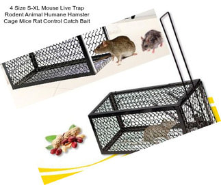 4 Size S-XL Mouse Live Trap Rodent Animal Humane Hamster Cage Mice Rat Control Catch Bait