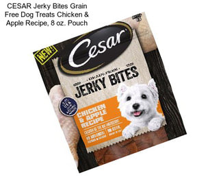 CESAR Jerky Bites Grain Free Dog Treats Chicken & Apple Recipe, 8 oz. Pouch