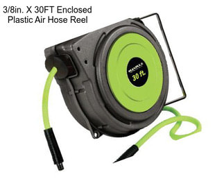 3/8in. X 30FT Enclosed Plastic Air Hose Reel