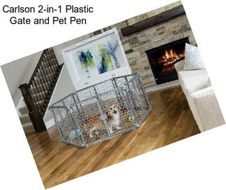 Carlson 2-in-1 Plastic Gate and Pet Pen