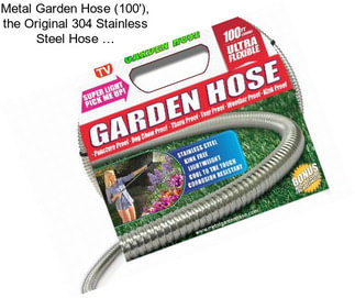 Metal Garden Hose (100\'), the Original 304 Stainless Steel Hose …