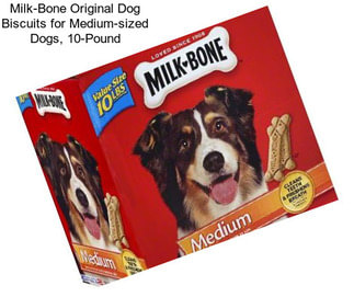 Milk-Bone Original Dog Biscuits for Medium-sized Dogs, 10-Pound