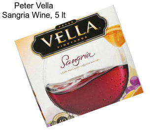 Peter Vella Sangria Wine, 5 lt