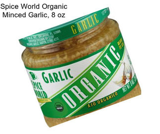 Spice World Organic Minced Garlic, 8 oz