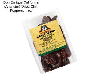 Don Enrique California (Anaheim) Dried Chili Peppers, 1 oz