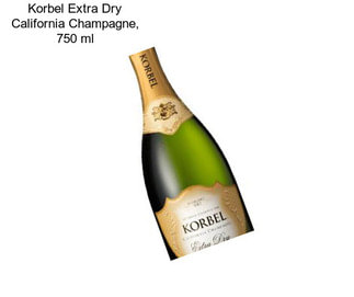 Korbel Extra Dry California Champagne, 750 ml