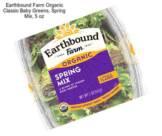 Earthbound Farm Organic Classic Baby Greens, Spring Mix, 5 oz