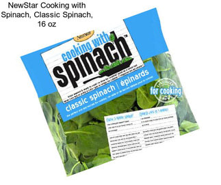 NewStar Cooking with Spinach, Classic Spinach, 16 oz