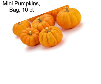 Mini Pumpkins, Bag, 10 ct