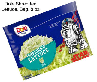 Dole Shredded Lettuce, Bag, 8 oz