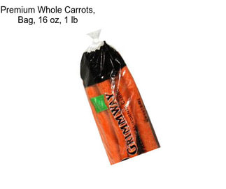 Premium Whole Carrots, Bag, 16 oz, 1 lb