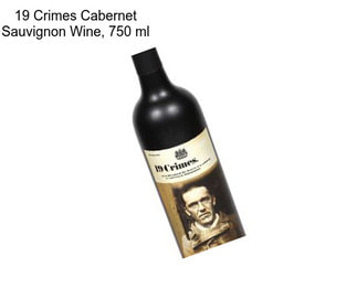 19 Crimes Cabernet Sauvignon Wine, 750 ml