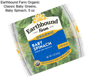 Earthbound Farm Organic Classic Baby Greens, Baby Spinach, 5 oz