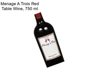 Menage A Trois Red Table Wine, 750 ml