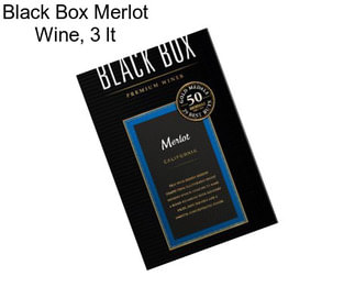 Black Box Merlot Wine, 3 lt