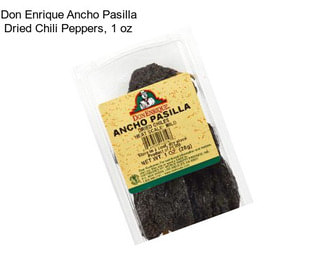 Don Enrique Ancho Pasilla Dried Chili Peppers, 1 oz