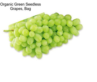 Organic Green Seedless Grapes, Bag