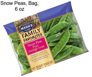 Snow Peas, Bag, 6 oz