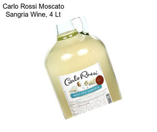 Carlo Rossi Moscato Sangria Wine, 4 Lt