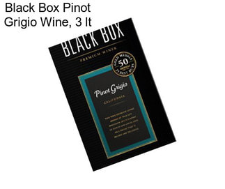 Black Box Pinot Grigio Wine, 3 lt