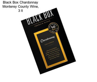 Black Box Chardonnay Monterey County Wine, 3 lt