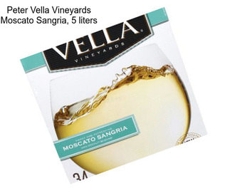 Peter Vella Vineyards Moscato Sangria, 5 liters