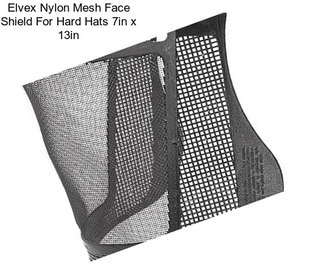 Elvex Nylon Mesh Face Shield For Hard Hats 7in x 13in