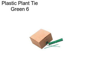 Plastic Plant Tie Green 6