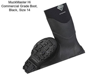 MuckMaster Hi Commercial Grade Boot, Black, Size 14