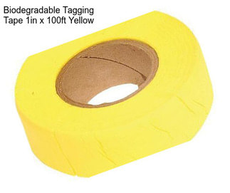 Biodegradable Tagging Tape 1in x 100ft Yellow