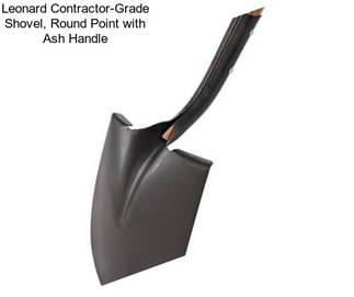 Leonard Contractor-Grade Shovel, Round Point with Ash Handle