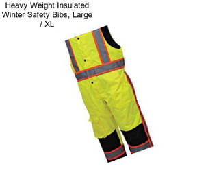 Heavy Weight Insulated Winter Safety Bibs, Large / XL