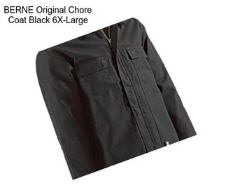 BERNE Original Chore Coat Black 6X-Large