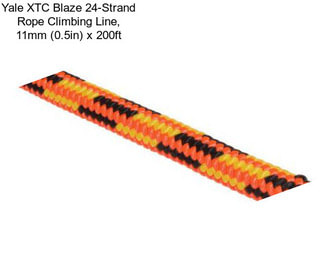 Yale XTC Blaze 24-Strand Rope Climbing Line, 11mm (0.5in) x 200ft