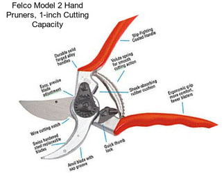 Felco Model 2 Hand Pruners, 1-inch Cutting Capacity