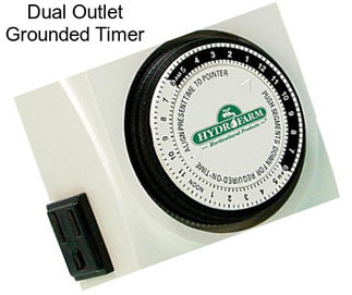 Dual Outlet Grounded Timer