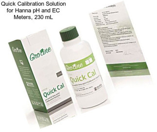 Quick Calibration Solution for Hanna pH and EC Meters, 230 mL