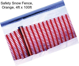 Safety Snow Fence, Orange, 4ft x 100ft